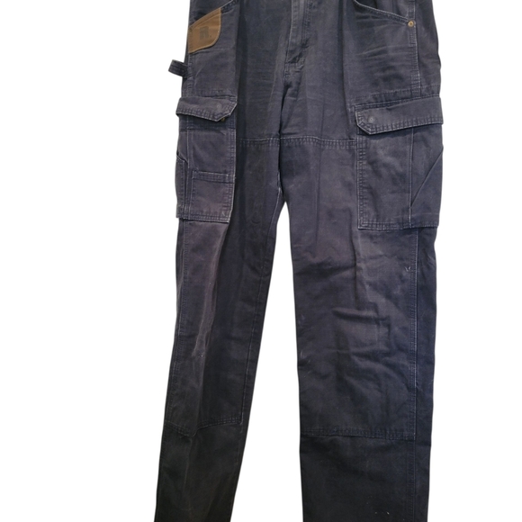 Mens Wrangler Riggs Workwear Cargo Jeans Extra Long 100% Cotton 32x36 - Picture 5 of 12